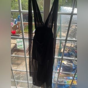 See through black minnie dress